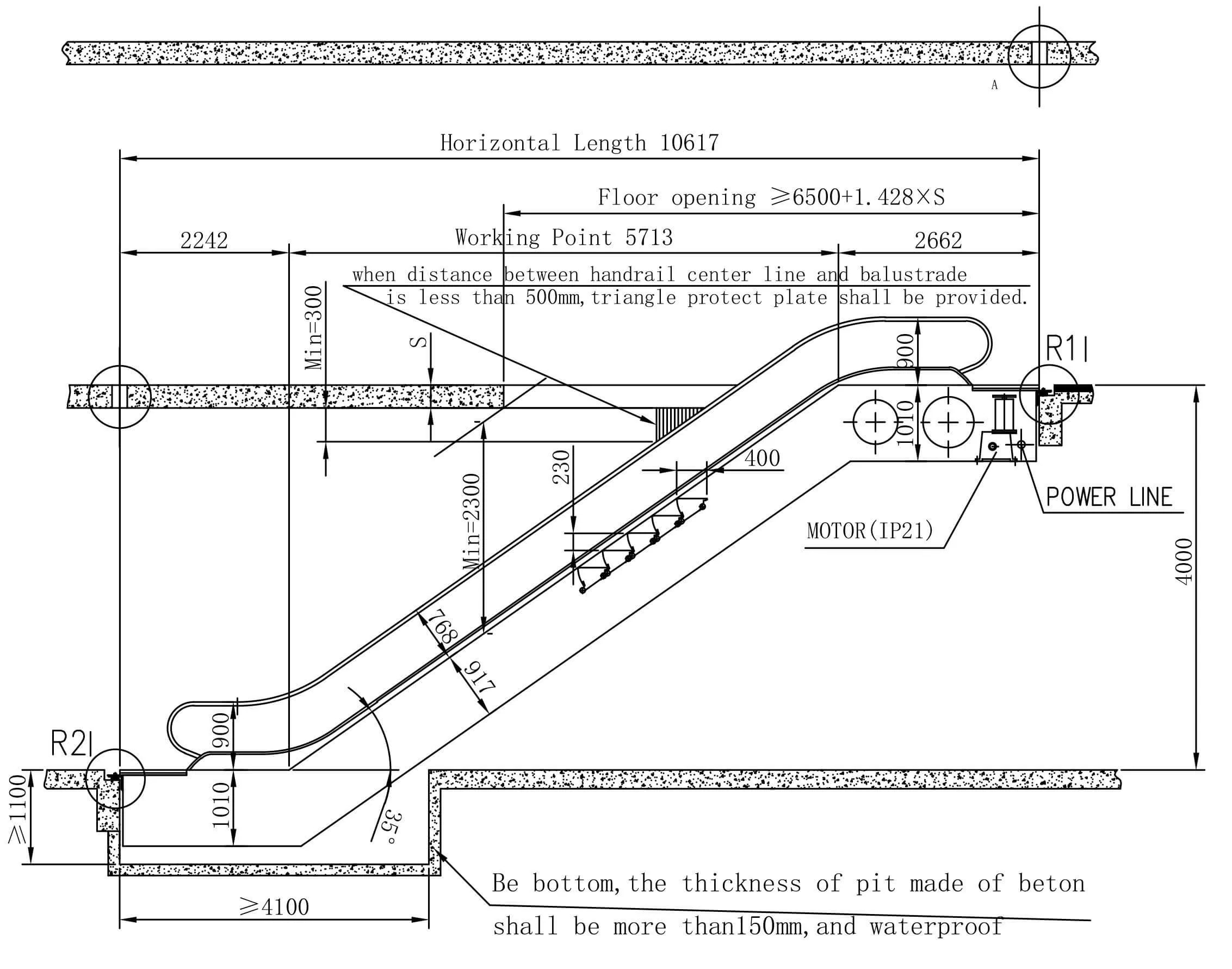Escalator Technical Diagram