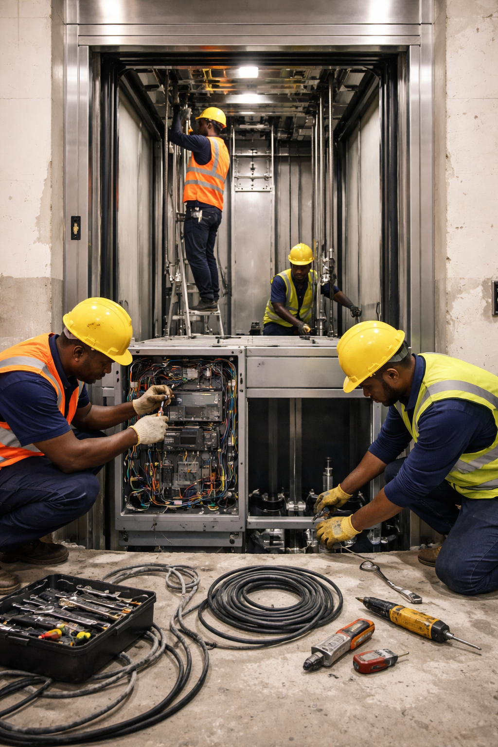 Lift Installation Team